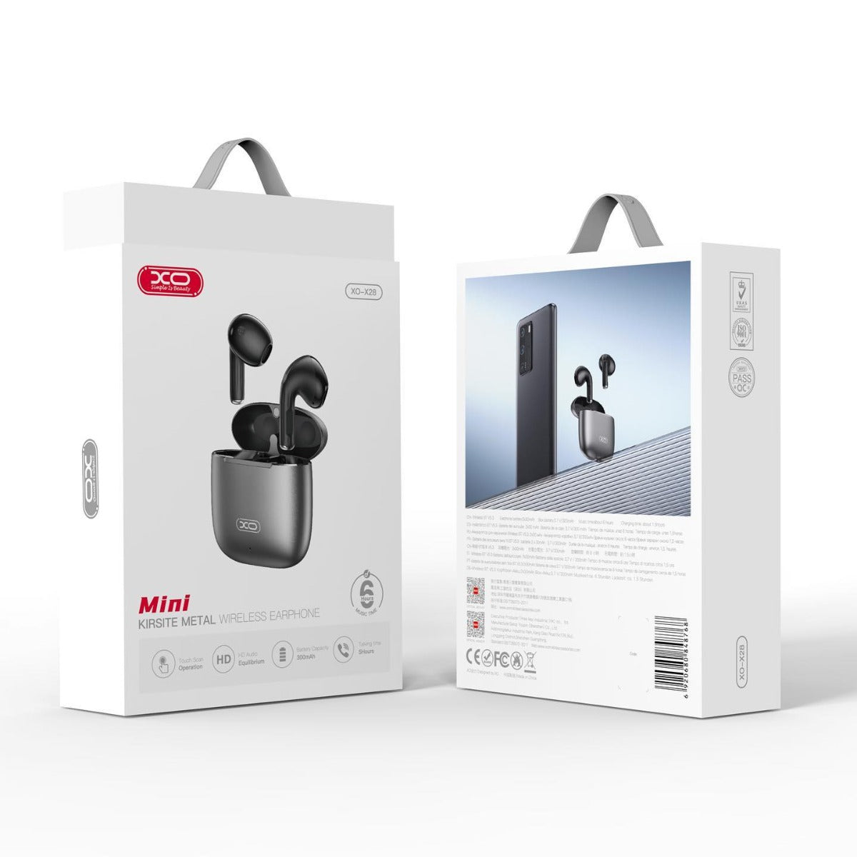 XO-X28 Zinc Alloy TWS Bluetooth Earphones